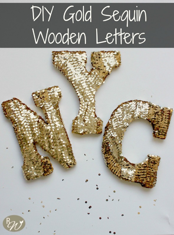 Creative Spark Feature: Gold Sequin Letters