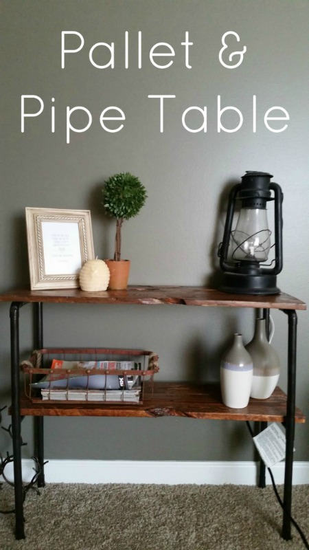 Creative Spark Link Party Feature: Pallet and Pipe Table