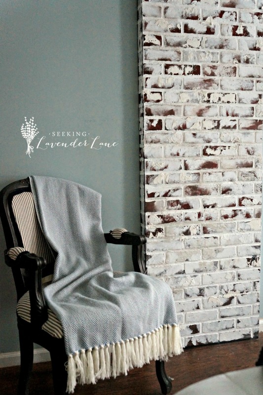 Creative Spark Feature: Faux Brick Chimney DIY from Seeking Lavender Lane