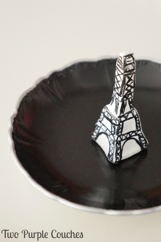 Eiffel Tower Ring Dish via www.twopurplecouches.com