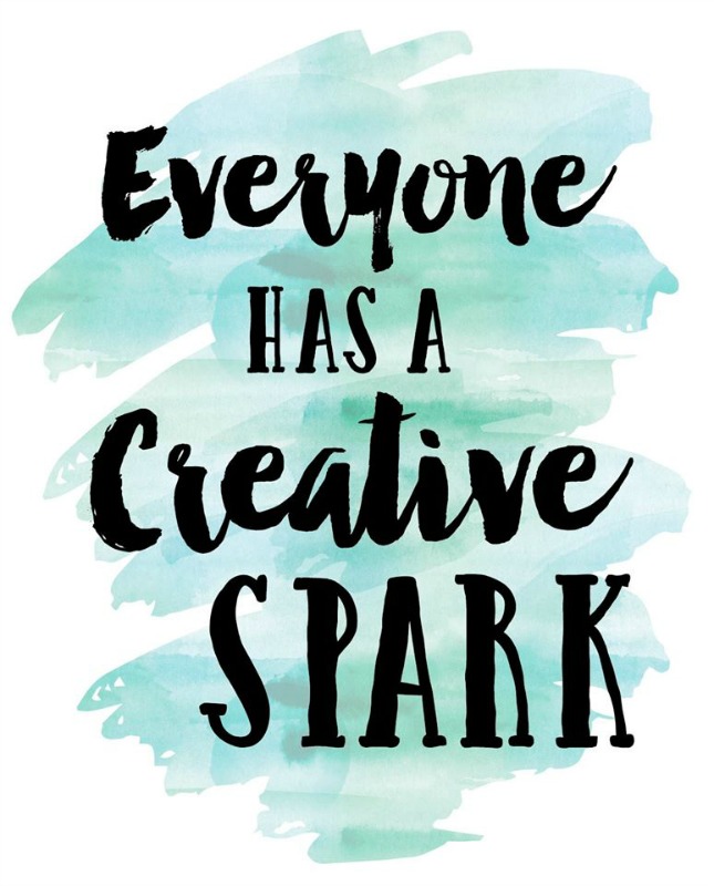 Free Printable: Everyone has a Creative Spark