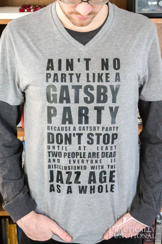 "Ain't No Party" Gatsby Tee from Practically Functional