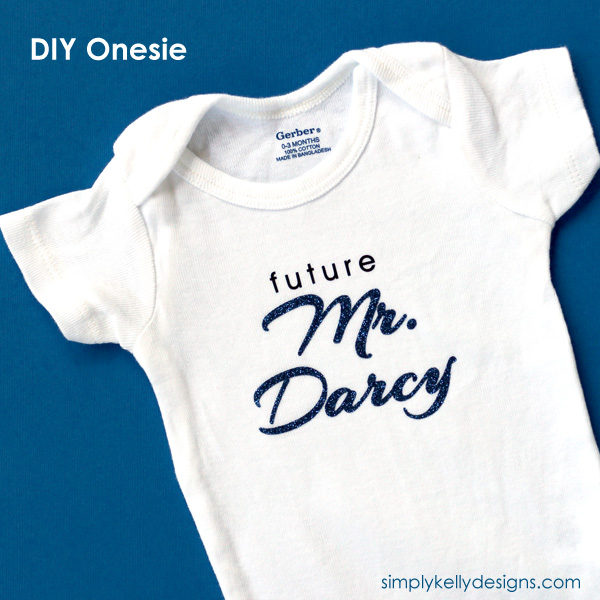 Future Mr. Darcy onesie from Simply Kelly Designs