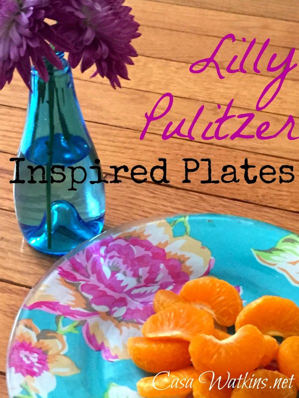 Creative Spark Feature: Lily Pulitzer Inspired Plates from Casa Watkins