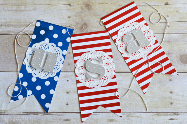 Creative Spark Feature: Patriotic USA Banner from The Happy Scraps