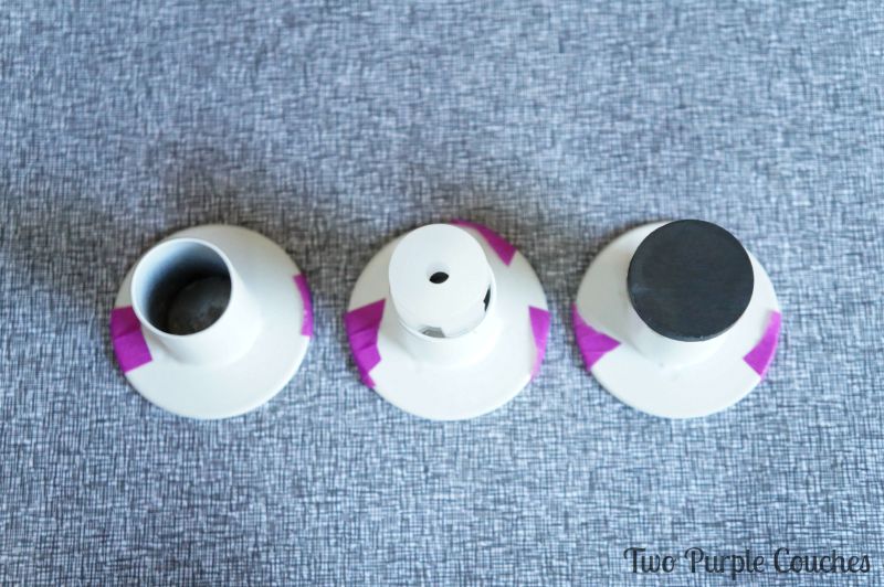 Attach magnets to the backs of IKEA Enudden knobs. via www.twopurplecouches.com