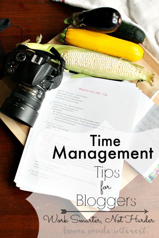 Time Management Tips for Bloggers