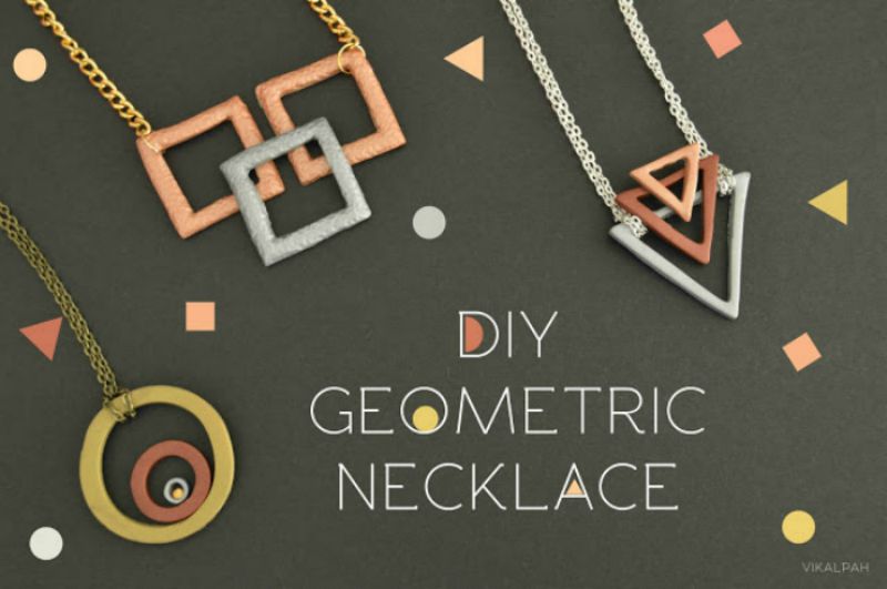 DIY Geometric Necklaces from Vikalpah