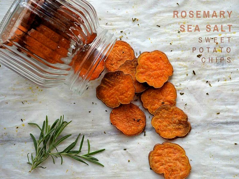 Rosemary and Sea Salt Sweet Potato Chips
