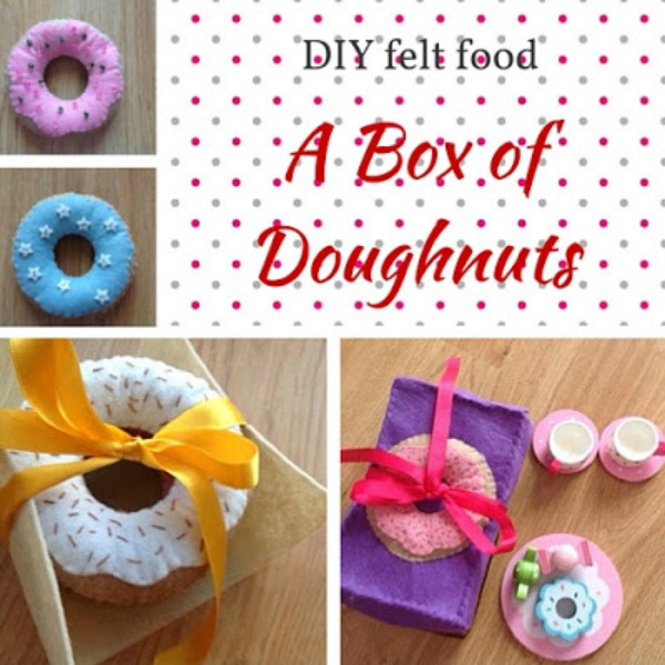 DIY felt donuts