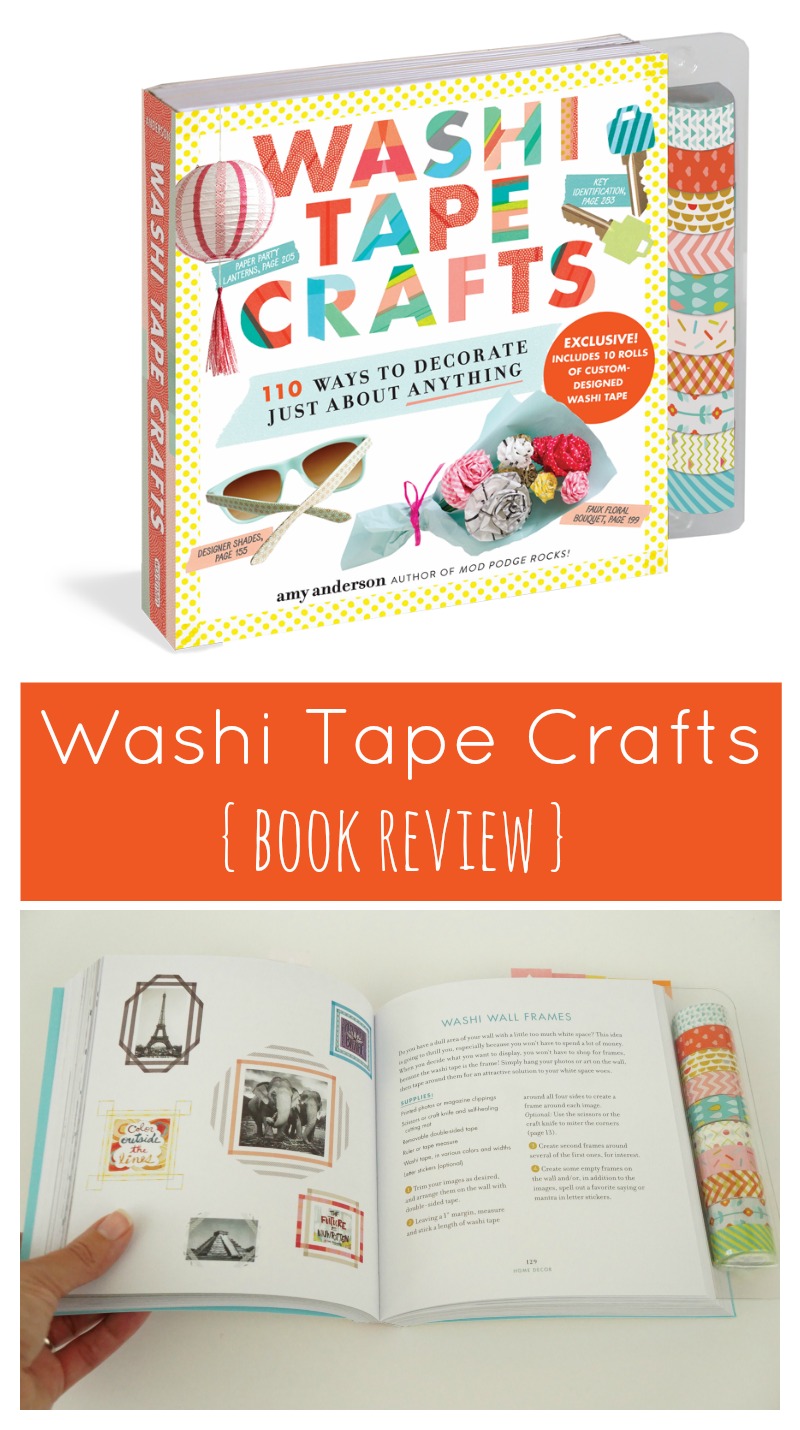 If you're a crafter, you NEED to check out this book! I had the opportunity to review Amy Anderson's Washi Tape Crafts, and it is awesome! Tons of great DIY crafts and projects, plus—it comes with rolls of washi tape! 