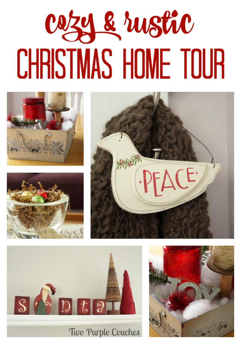 Cozy up and enjoy the simplicity of this rustic Christmas Home Tour