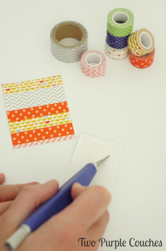 Mark your place in your favorite book with these easy washi tape bookmarks.