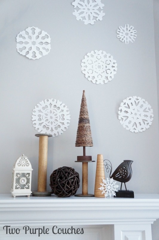Love this neutral decor idea for the winter season!