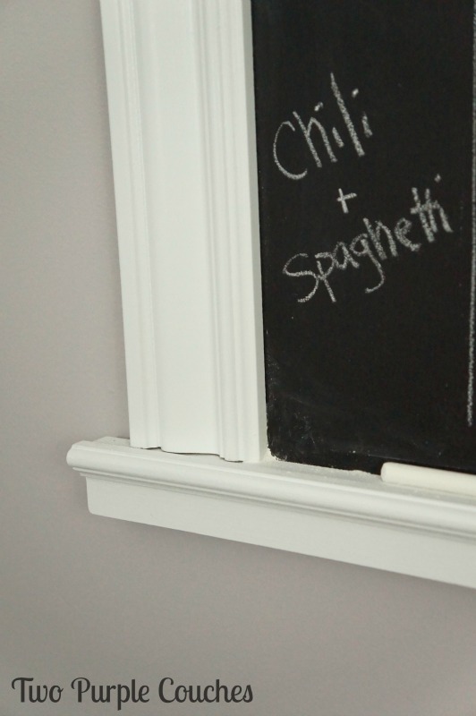 Easy step-by-step tutorial for how to build a chalkboard to hang on a wall.