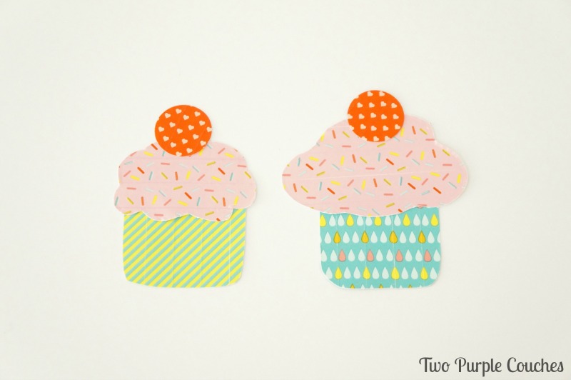 Too cute - cupcakes made using washi tape!