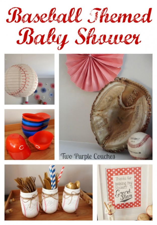 Absolutely adorable baseball themed baby shower - see all the details here from baseball themed decorations to the perfect ball park inspired party menu!