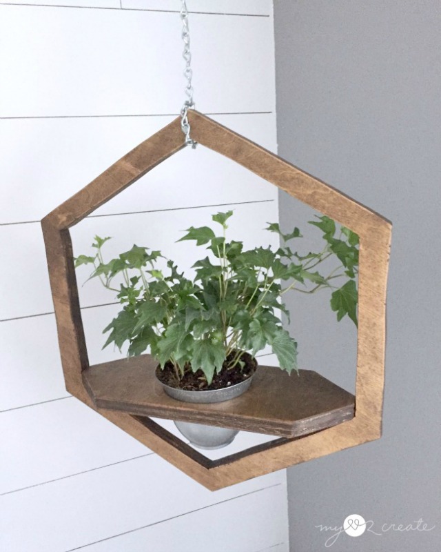 Hexagon hanging planter_MyLove2Create
