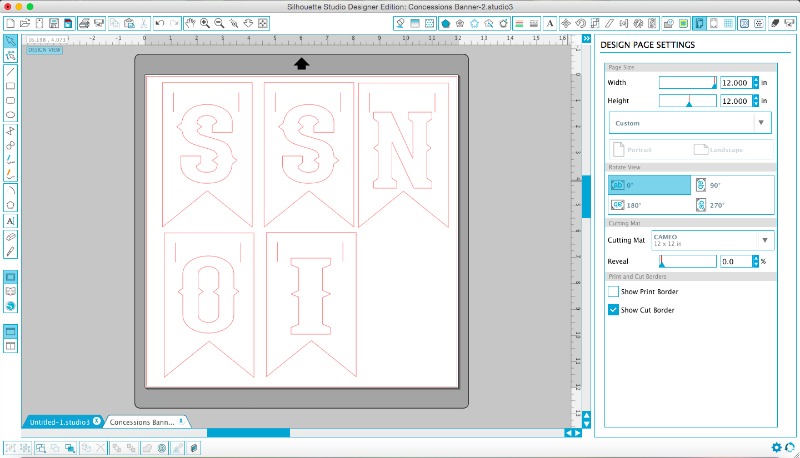 Making a banner in Silhouette Studio