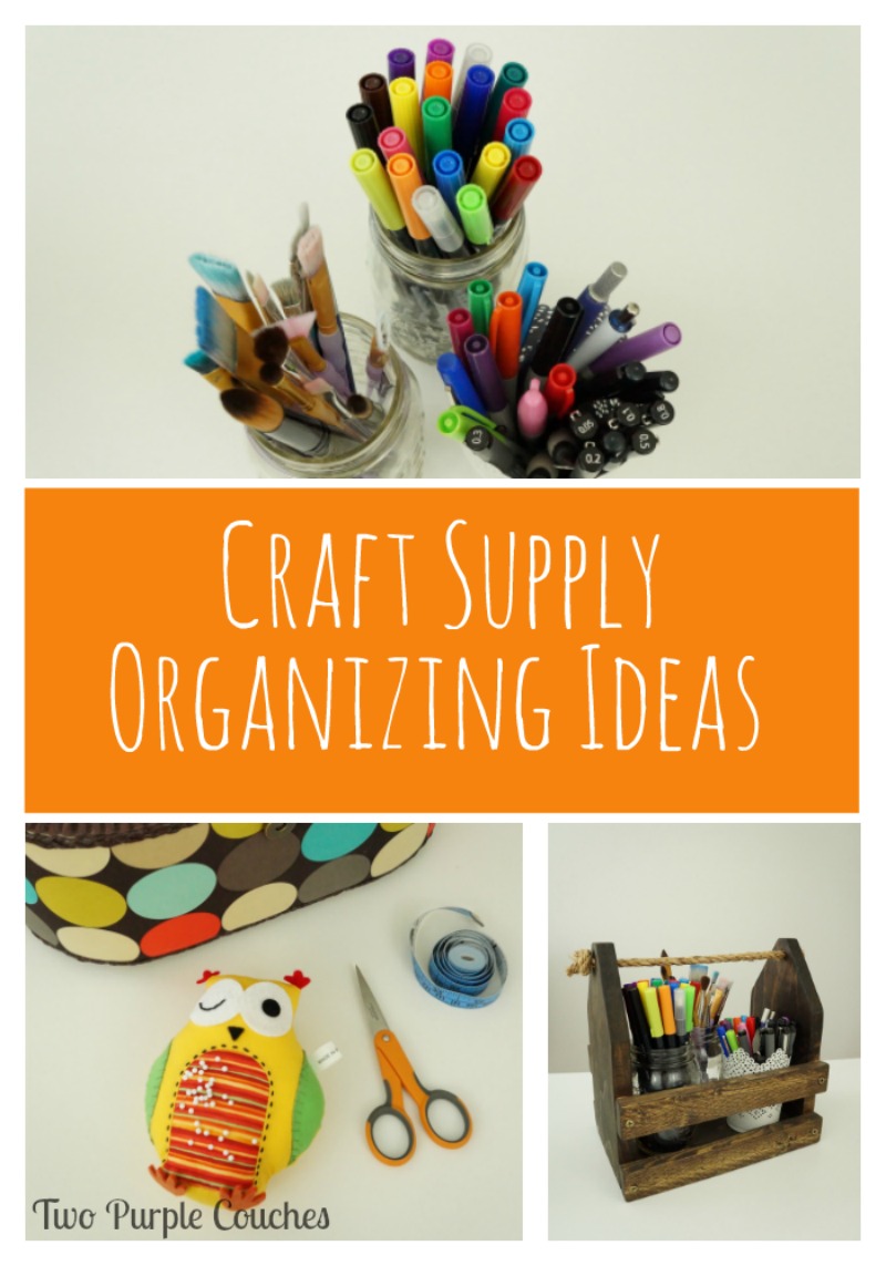 Ideas and tips for organizing and storing your craft supplies