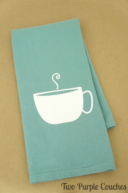 Cute idea for a DIY Mother's Day Gift - make Mom a teacup tea towel