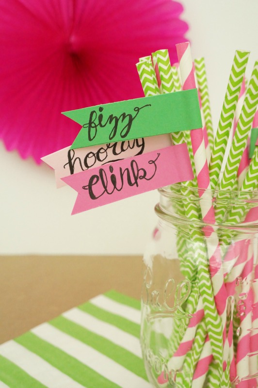 Learn how easy it is to make these festive paper straw flags