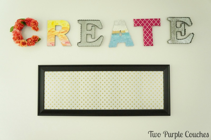 Learn how easy it is to create your own framed magnetic board! This is a seriously simple project that can be completed within an hour.