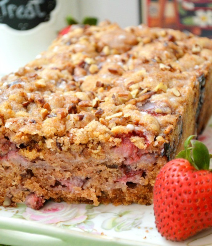 Strawberry Pecan Bread from Little Miss Celebration