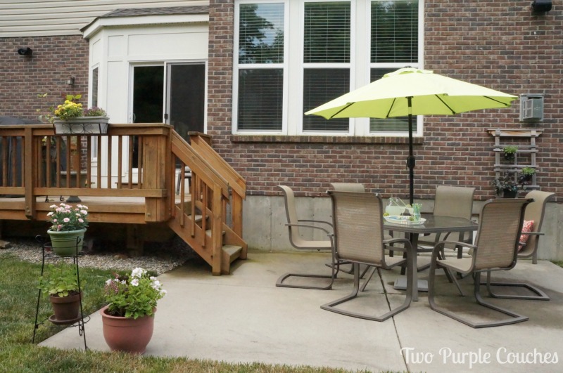 Simple patio entertaining