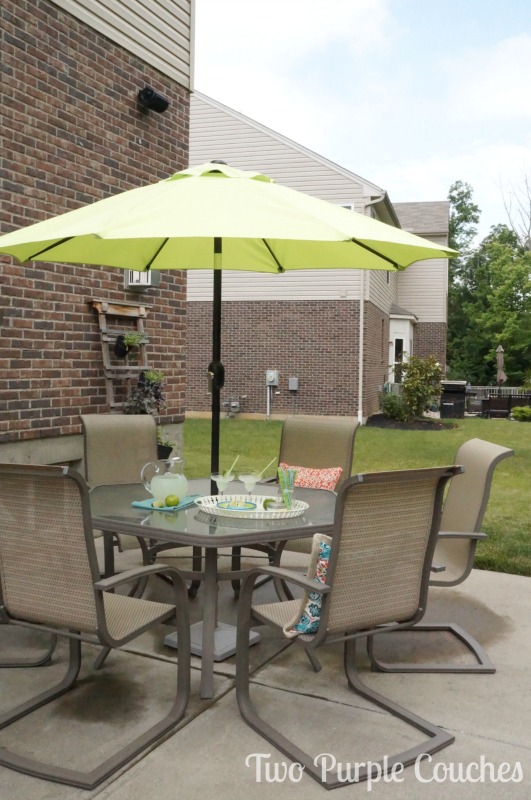 Simple patio entertaining