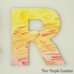 Make your own pretty watercolor letter wall decor following this simple tutorials. These letters and monograms are perfect for a bedroom or home office.