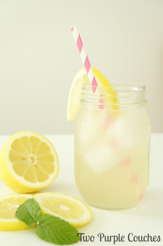 Elderflower Lemonade Cocktail - a crisp and refreshing twist on homemade hard lemonade with the addition of sweet elderflower liqueur.
