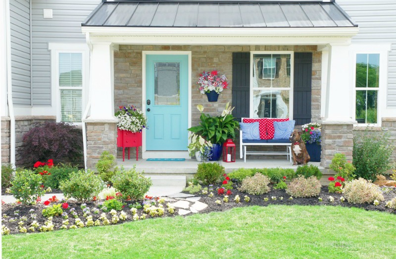 Front Porch Makeover from Paint Yourself A Smile