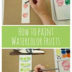 How to paint watercolor fruits - follow this tutorial to learn how to paint simple strawberries, cherries and limes with watercolor paints.