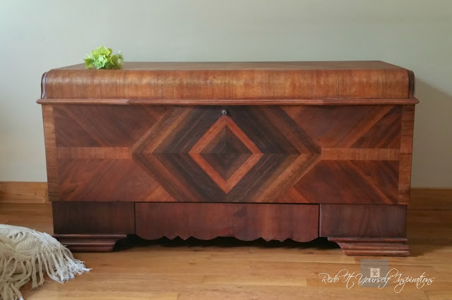 Vintage cedar chest redo