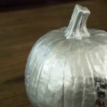 Glam up your fall decorating with metallic painted pumpkins. These are so simple to make yourself. Add extra shimmer and shine with silver gilding.