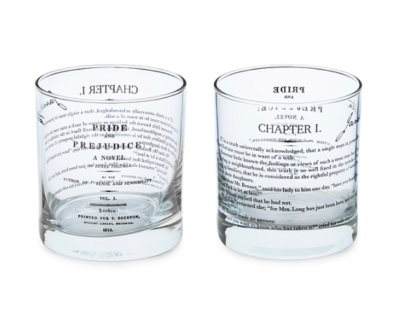 Literary Glasses from Uncommon Goods