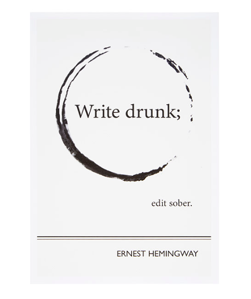 Hemingway Literary Poster from Uncommon Goods