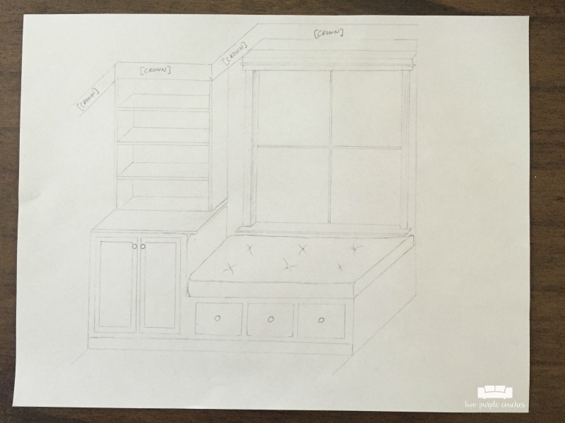 built-in-window-bench-pencil-sketch