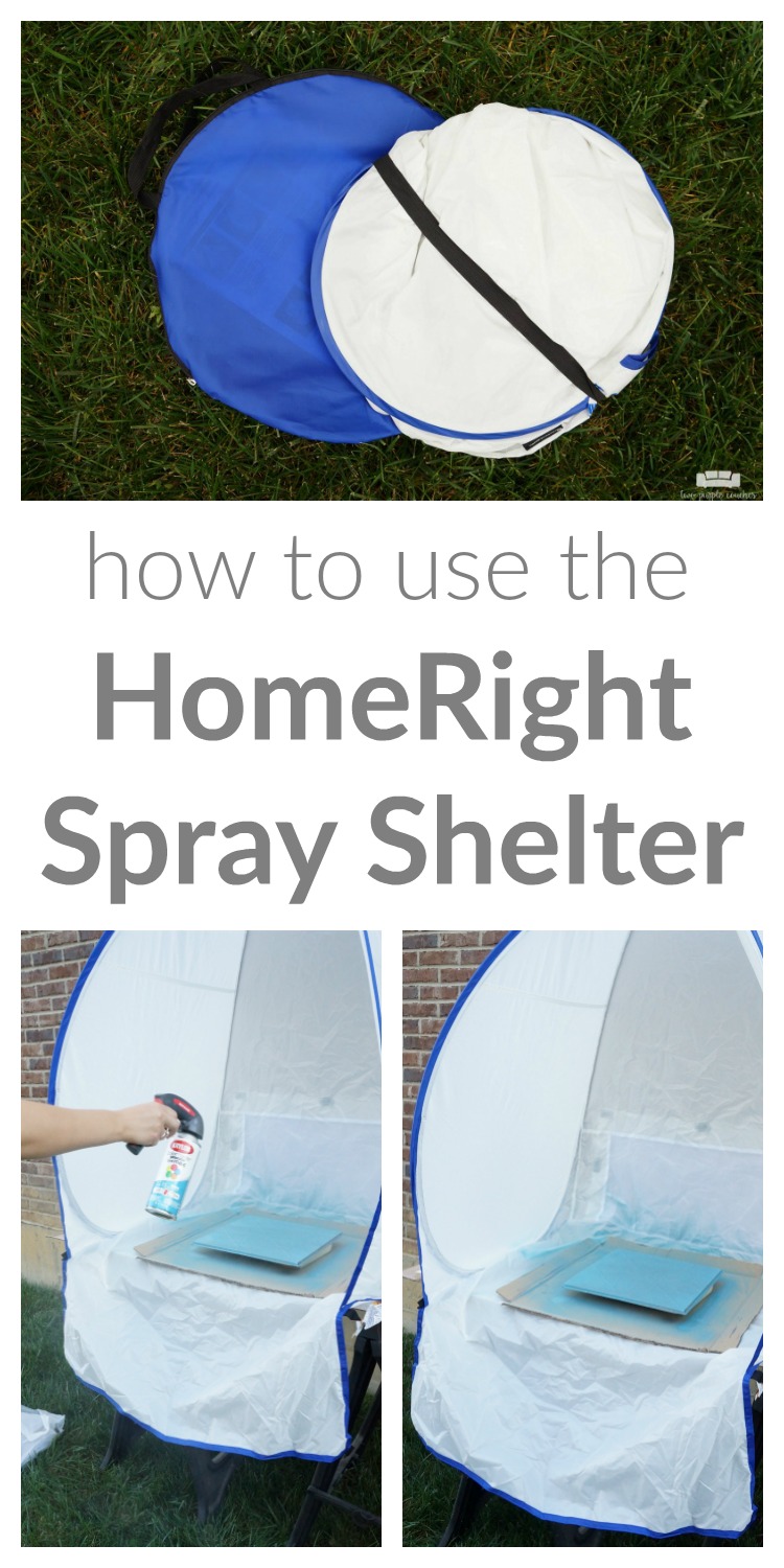 No more messy garage floor or patio! I can spray paint with less mess and fewer headaches with my new Spray Shelter from HomeRight.