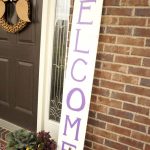 Learn how easy it is to make your own large porch sign and create a warm welcome for guests. Love how this looks and it's so easy to customize!