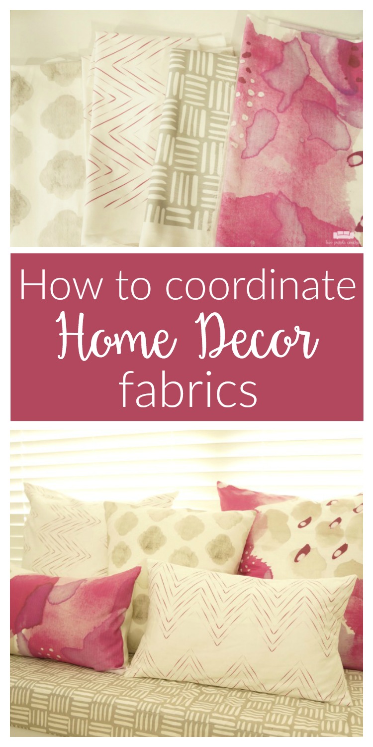 Need help selecting coordinating home decor fabrics for your room? Follow these easy tips on how to mix different prints, patterns and fabrics.