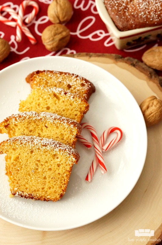 Classic Cream Sherry Cake recipe makes a delicious holiday dessert. Bake it in mini bread loaf pans and these make great hostess gifts!