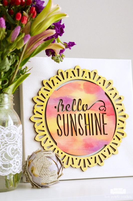 Did you know you can use watercolor paints on wood? Use inexpensive store-bought signs to create your own wood plaque art for your home!