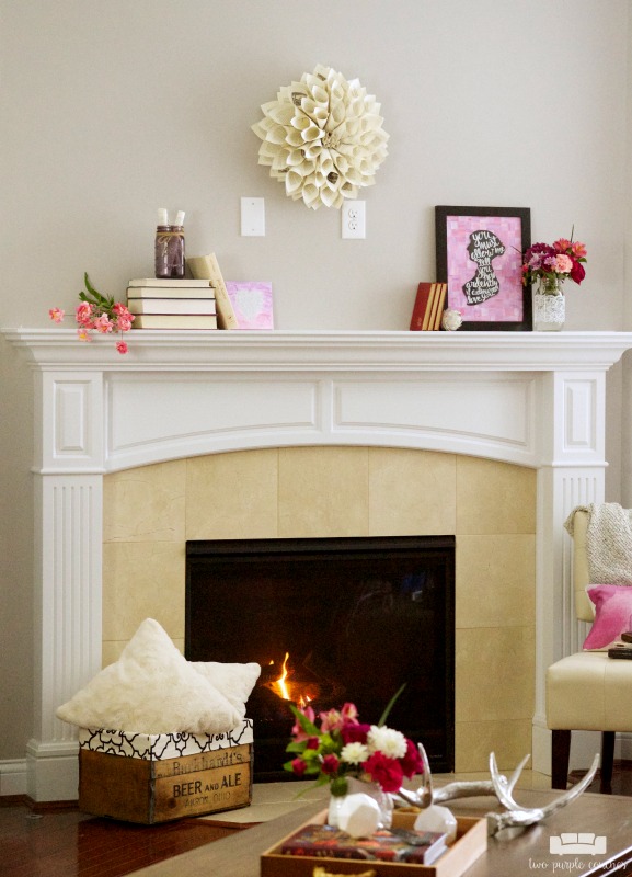 Simple with a bit of rustic charm, these Valentine’s Day mantel decorations are inspired by Jane Austen's romantic and beloved novels. 