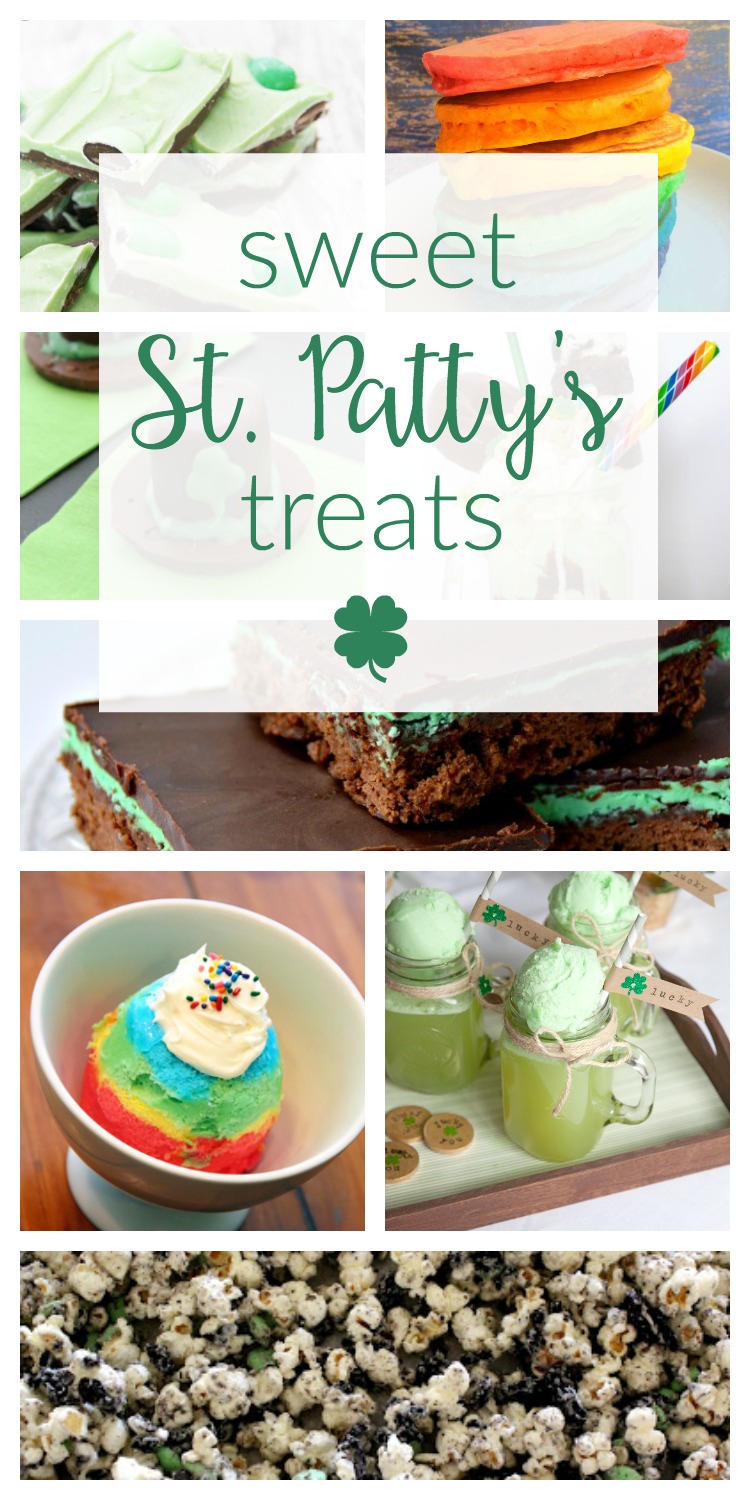 So many cute and easy ideas and recipes for sweet St. Patrick's Day treats and dessert. Yummy chocolate treat ideas, milkshakes, brownies and more!