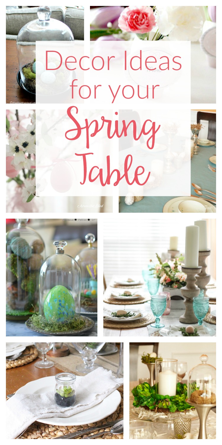 So many beautiful DIY Spring table decor ideas - from simple and rustic to gorgeous farmhouse style, get inspired to create your Easter dinner table!