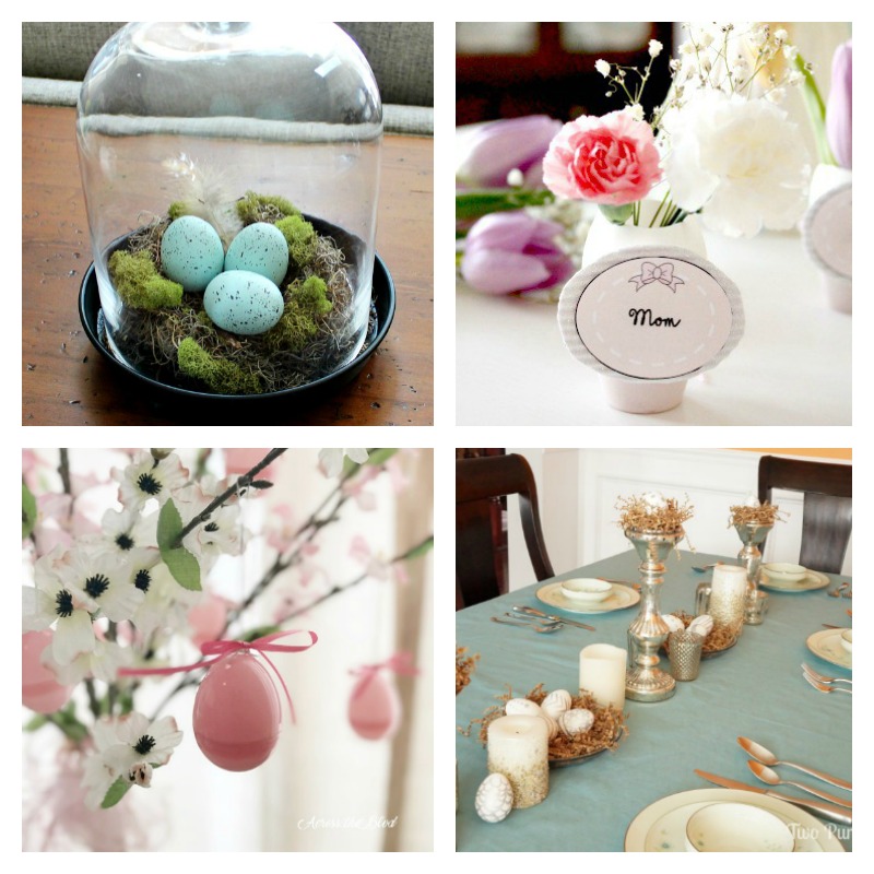 So many beautiful DIY Spring table decor ideas - from simple and rustic to gorgeous farmhouse style, get inspired to create your Easter dinner table!