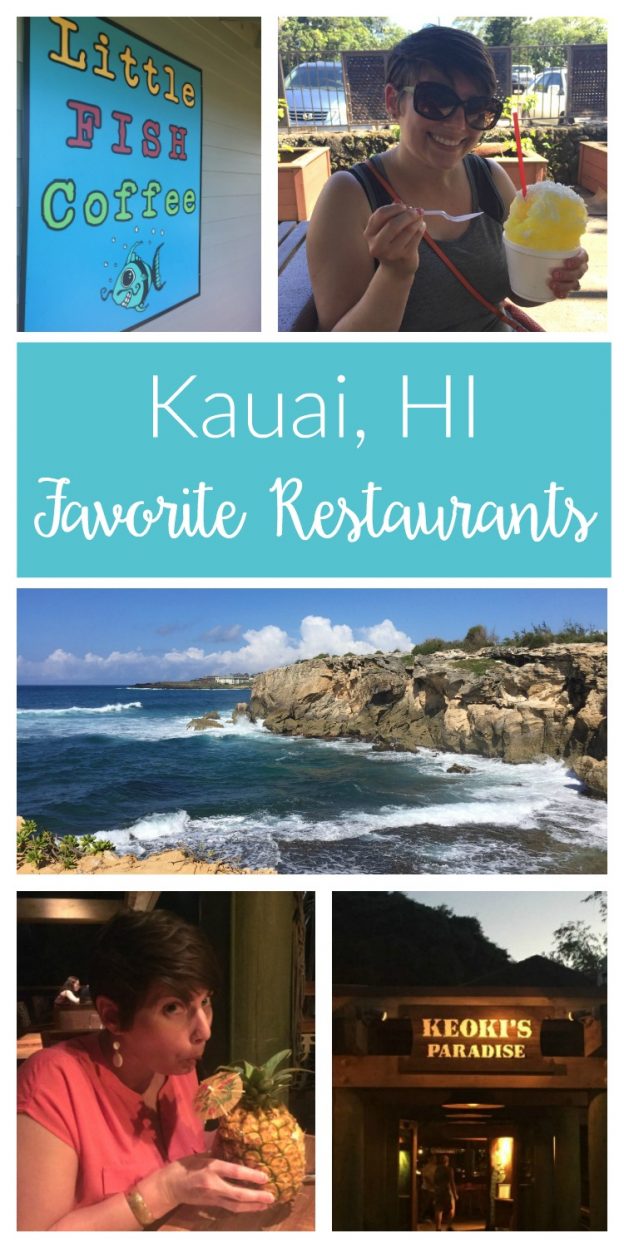 Our favorite Kauai restaurants - great places to grab a delicious bite, sample fresh local-caught fish and enjoy a cocktail or pina colada in paradise!