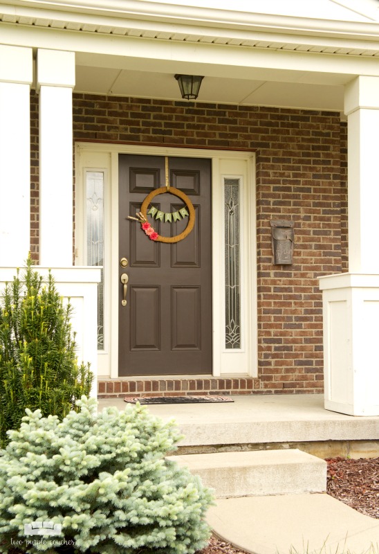 We're upgrading our front door from builder-grade to custom made! Why? It better suits our personal style and will add loads of curb appeal to our home!